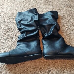 Charles Albert Black Knee Boots 10 Womens